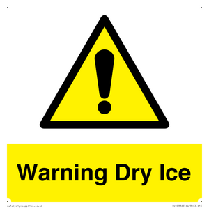 Warning Dry Ice